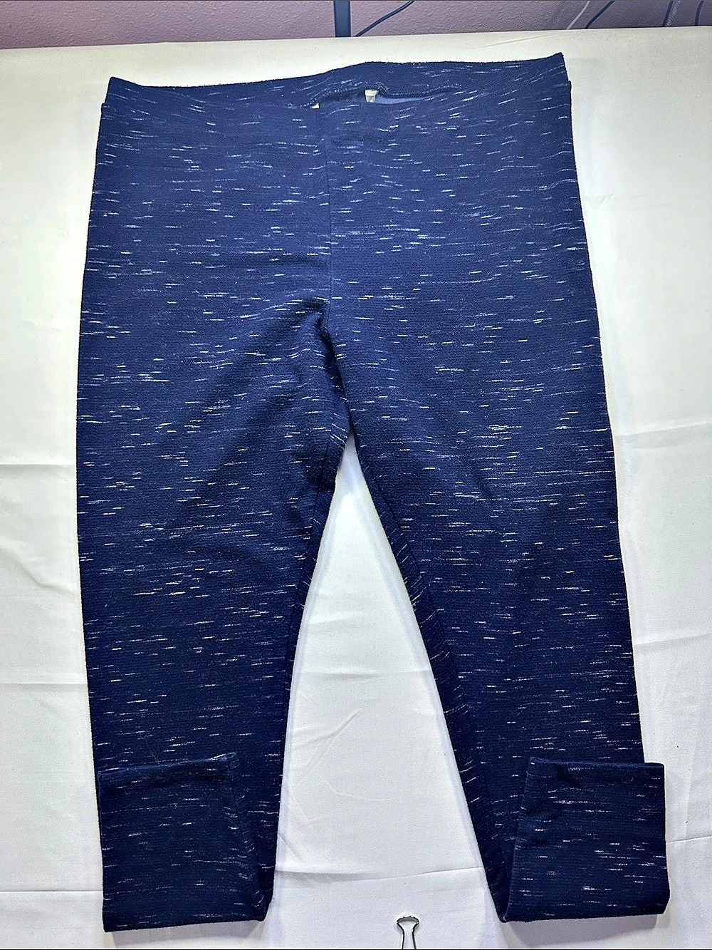 Lauren Conrad Blue Rayon Blend Leggings XL